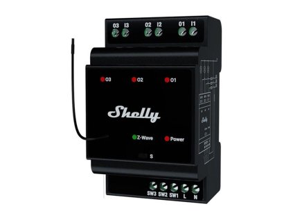 Relé na DIN lištu SHELLY PRO 3 Z-Wave