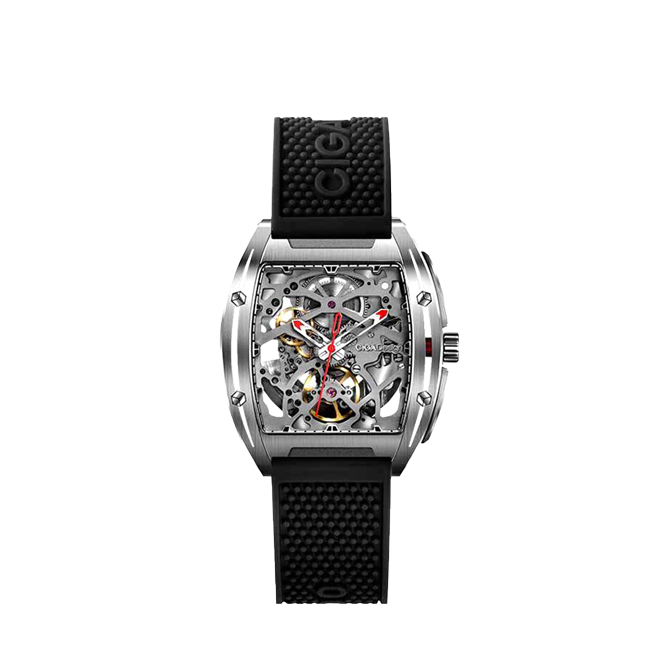 CIGA Design Náramkové hodinky Z-Series z nehrdzavejúcej ocele Automatic Mechanical Skeleton Black