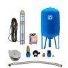Home Water System with Submersible Pump EVJ 1,2 / 80L for Well Water