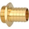 Hose End Fitting 1" male thread, brass hose connector with external thread for pumps and water pump stations