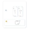Baseus Home Intelligent T2 Pro Keychain Wireless Key and Other Object Finder BT 5.0 White (FMTP000002)