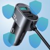 Joyroom Car Charger 5-in-1, C+C+U+U+U, QC 3.0, PD 3.0, FCP, AFC, 12V/24V, 72W, Black (JR-CL05)