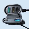 Joyroom Car Charger 5-in-1, C+C+U+U+U, QC 3.0, PD 3.0, FCP, AFC, 12V/24V, 72W, Black (JR-CL05)