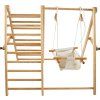 dreveny zebrik a houpacka 240381