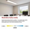 LED panel BAXXO 30×120, obdĺžnikový prisazeny biely, 36W neutr. b.