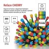 LED vianočná cherry reťaz – guličky, 20 m, vonk. aj vnútor., multicolor, programy, časovač