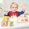 PL101 ABC Learning Phonic Counting Alphabet Numbers Wooden Blocks Boy 2