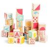 PL101 ABC Learning Phonic Counting Alphabet Numbers Wooden Blocks Tower
