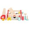 TV476 Tool Box Red Wooden Saw Hammer Spanner
