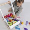 PL102 rainbow cloud walker girl placing blocks inside storage compartment