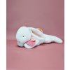 Doudou Plyšový králik s tmavo ružovovým brmbolcom 80 cm