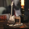 RoboTime 3D drevená skladačka Elektrická gitara