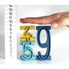 Wissner Drevená sada farebných stohovacích čísel 11 ks