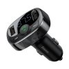 Baseus Car Charger Bluetooth FM Transmitter S-09A, BT. 4.2, 10m Range, 2x USB-A 3.4A, Micro SD card Reader, Black (CCMT000001)
