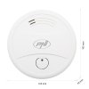 Dymový senzor PNI A024 s Wi-Fi, ovládanie z aplikácie Tuya Smart, napájanie 9V batériou, 85dB, zvukový a vizuálny alarm, tichý alarm