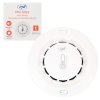 Senzor dymu, teploty a vlhkosti PNI SafeHouse A022 s Wi-Fi, aplikácia Tuya, kompatibilný s Alexa a Google Assistant, 80dB, samostatný, biely