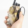 Balenie 8 prenosných rozhlasových staníc PNI PMR R40 CAMO 0,5W, 16 PMR, Li-Ion 1200mAh s nabíjačkami a slúchadlami v balení