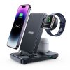 Joyroom Charging Station 4-in-1 for Apple iPhone (7.5W), AirPods (5W), Apple Watch (2.5W) + Lightning+Lightning+U, PD 5W, Black (JR-WQS02)