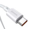 Baseus Type-C - Type-C Superior cable Quick Charge / Power Delivery / FCP 100W, 5A, 20V, 2m, white (CATYS-C02)