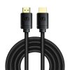 Baseus Video Cable High Definition Series HDMI To HDMI 2.1, 8K 60 Hz, 4K 120 Hz, 2K 144 Hz, 3D eARC, QMS, Dynamic HDR, VRR, ALLM, 3m. Black (CAKGQ-L01)