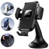 Joyroom Car Mount Clamp Holder (Dashboard and Windshield Version) with Extendable Arm, 360 rotation, 4.7-6.9 inch, Black (JR-ZS259)
