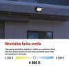 LED reflektor GLARO 100W, čierny, IP65, 10000 lm, neutrálna biela