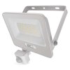 LED reflektor GLARO s pohybovým čidlom, 30 W, biely, IP54, 3000 lm, neutrálna biela