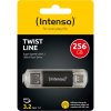 INTENSO Twist Line, USB-C/USB-A, USB Kľúč, 256GB