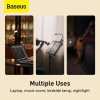 Baseus Home Comfort Reading Mini Clip Lamp + charing cable, 400 mAh, 4000K, 3W Dark Gray (DGRAD-0G)