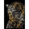 zlaty skrabaci obrazek leopard 57294
