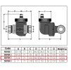 DISCALSLIM® - air vent valve. Female thread. Adjustable for vertical and horizontal pipes, 3/4” F