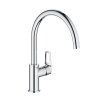 álló mosogató csaptelep, 360°-ban forgatható kifolyóval, BAULOOP, króm
