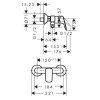 grifo de ducha para pared sin accesorios, LOGIS, cromo