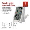 Termómetro digital con higrómetro, sensor con cable, alarma E0558P