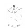 Kompaktná nádrž na pelety AZPU (Typ Kompaktná nádrž na pelety AZPU 240 L)