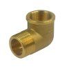 Elbow 1/2" MF brass, brass water installation fitting, threaded