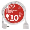 Predlžovací kábel – spojka, 10m, biely
