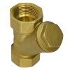 Threaded Water Filter 1/2" FF with Stainless Steel Strainer, Plumbing, In-Line Filter