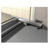 Flexible - Podlahový žľab s okrajom pre perforovaný rošt a s nastaviteľným límcom ku stene, dĺžka 950mm