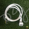 PRECON Prívodný kábel s vidlicou 230V 1,5m biely