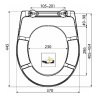 WC sedátko univerzálne SOFTCLOSE, Duroplast