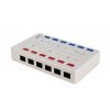 Zásuvka Solarix SX12-5E-UTP-WH Víceportový box CAT5E UTP 12 x RJ45 bílý