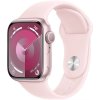 Hodinky Apple Watch Series 9 GPS + Cellular, 45mm Pink Aluminium Case with Light Pink Sport Band - S/M