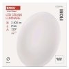 LED prisadené svietidlo FIONI, kruhové biele 24W neutrálna b., IP44