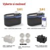 Vodná fontána Pet Care, 2,6 l, sivá