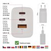 Univerzálny USB adaptér GaN do siete PD 65 W max.
