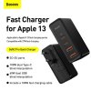 Baseus Travel Charger GaN2 Pro Quick wall charger C+C+U+U, PD 3.0, QC 4.0+, 100W EU Black (CCGAN2P-L01)
