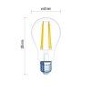 LED žiarovka Filament A60 4,2W E27 teplá biela