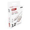 Nabíjací a dátový kábel USB-A 2.0 / Lightning MFi, 1 m, biely