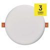 LED panel 155mm, kruhový vstavaný biely, 13,5W neutr. b., IP65